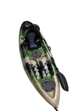 Load image into Gallery viewer, SINGLE KAYAK ARMY CAMO 2.7M WITH DELUXE SEAT AND PADDLE